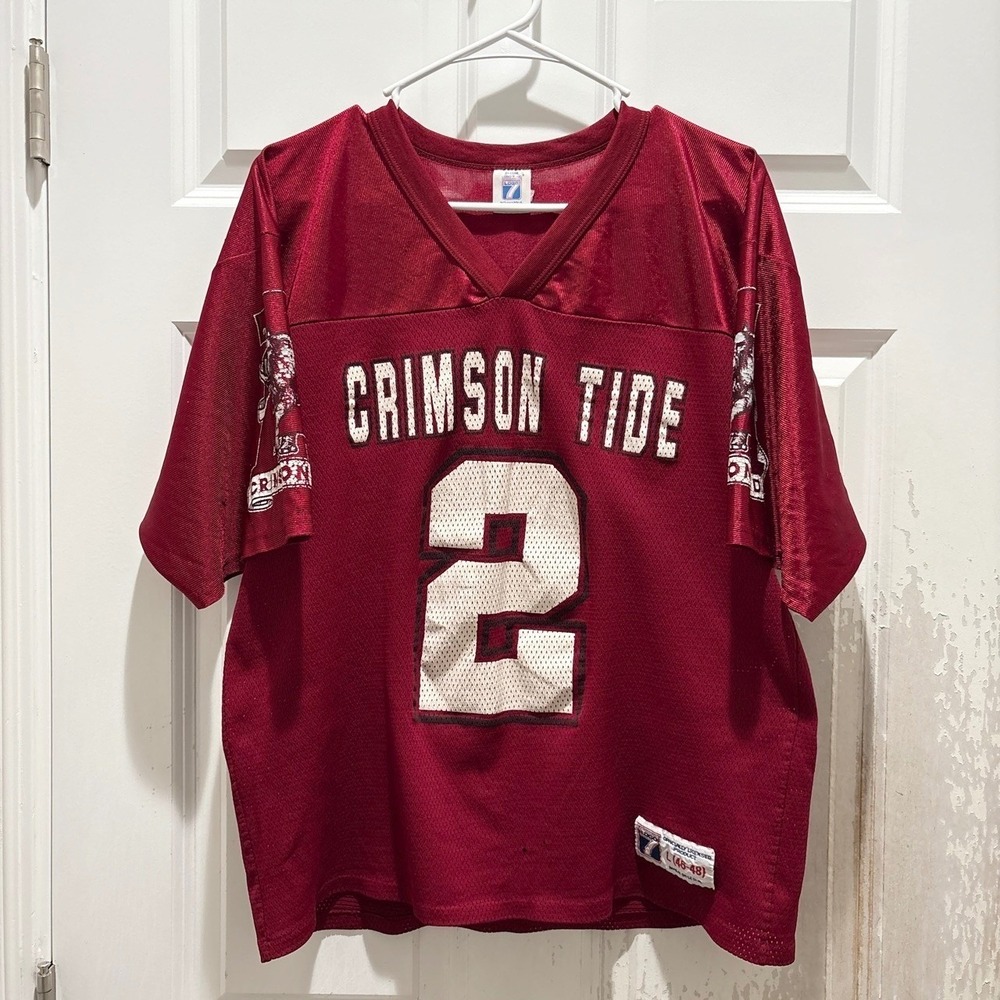 Vintage 90s Logo 7 Alabama Crimson Tide #2 Jersey Large